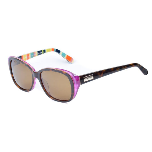 Kate Spade Purple Acetate Sunglasses, polarized brown lenses, 54mm lens width, women's eyewear
