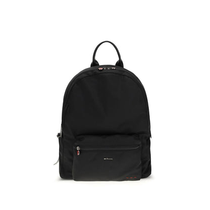 Kiton Black Nylon Backpack