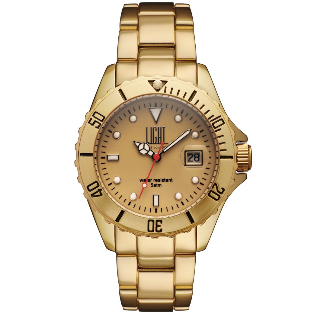 LIGHT TIME Mod. DIVER GOLD ALUMINIUM-0