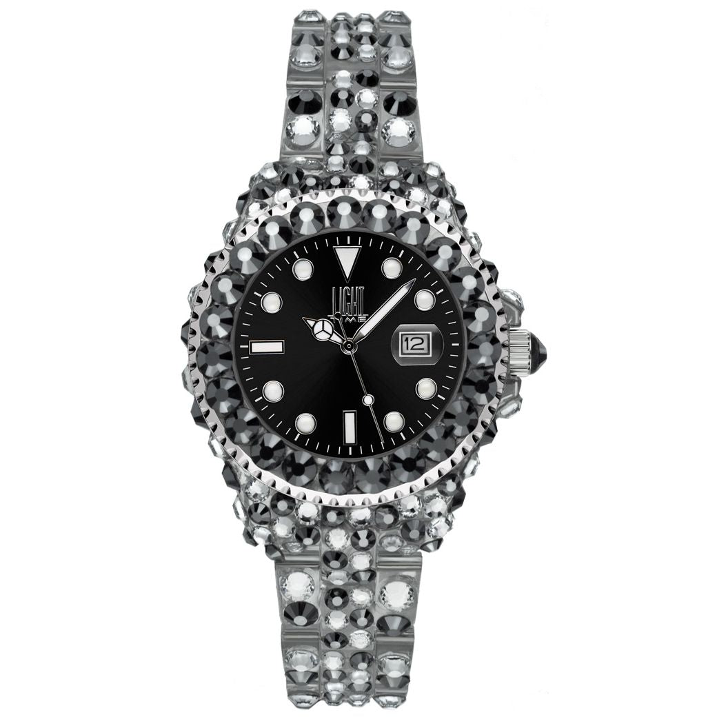 LIGHT TIME Mod. MEDITERRANEO - Full Strass / Black