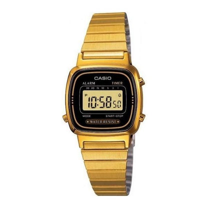 CASIO VINTAGE Mod. ICONIC MINI STEEL - GOLD BLACK WATCHES