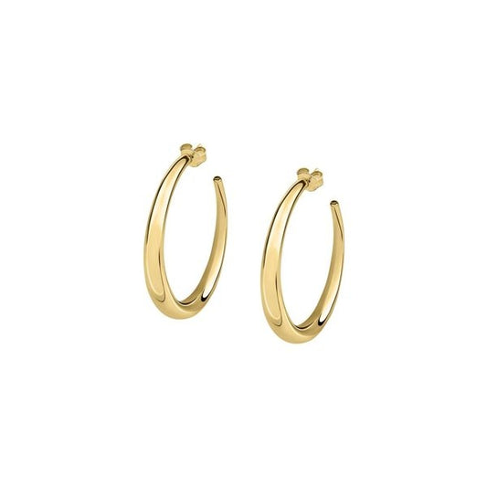 Gold hoop earrings from LA PETITE STORY JEWELRY Mod. LPS01AQM01 collection.