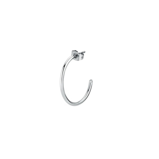 Silver hoop earring from LA PETITE STORY JEWELRY Mod. LPS02AQM09, showcasing elegant design and modern style.