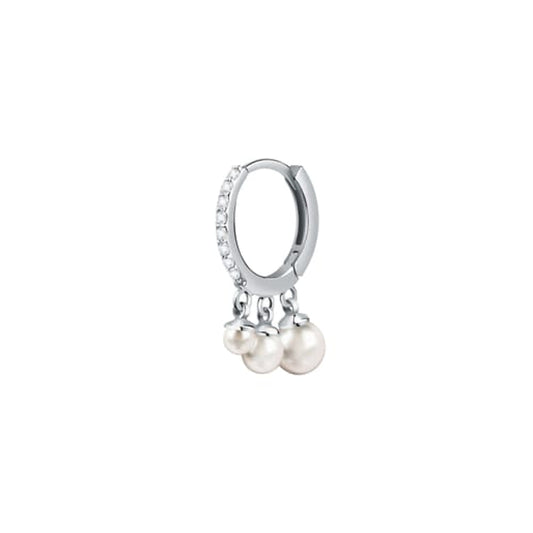 LA PETITE STORY JEWELRY Mod. LPS02AQM25 silver earring with pearls