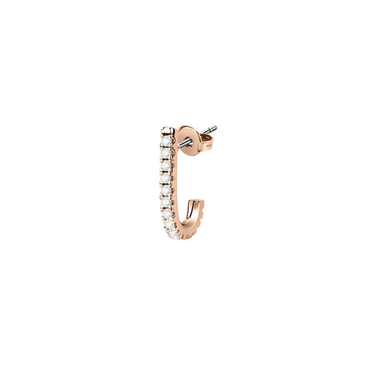 LA PETITE STORY JEWELRY Mod. LPS02ARQ149 Exigo collection rose gold single earring with cubic zirconia for women