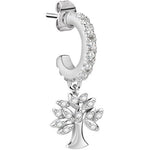 LA PETITE STORY Mod. LPS02ARQ44 single lady earring with a sparkling tree charm design.