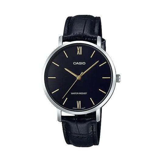 CASIO COLLECTION Mod. MINIMAL, LEATHER - BLACK Lady,READY STOCKED WATCHES,Wristwatch