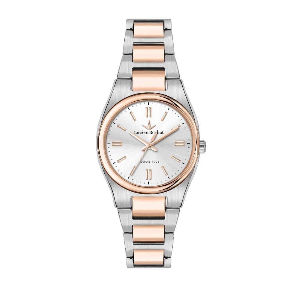Elegant LUCIEN ROCHAT MOD. R0453122503 lady's wristwatch, 34 mm silver case, stylish design for women's fashion.