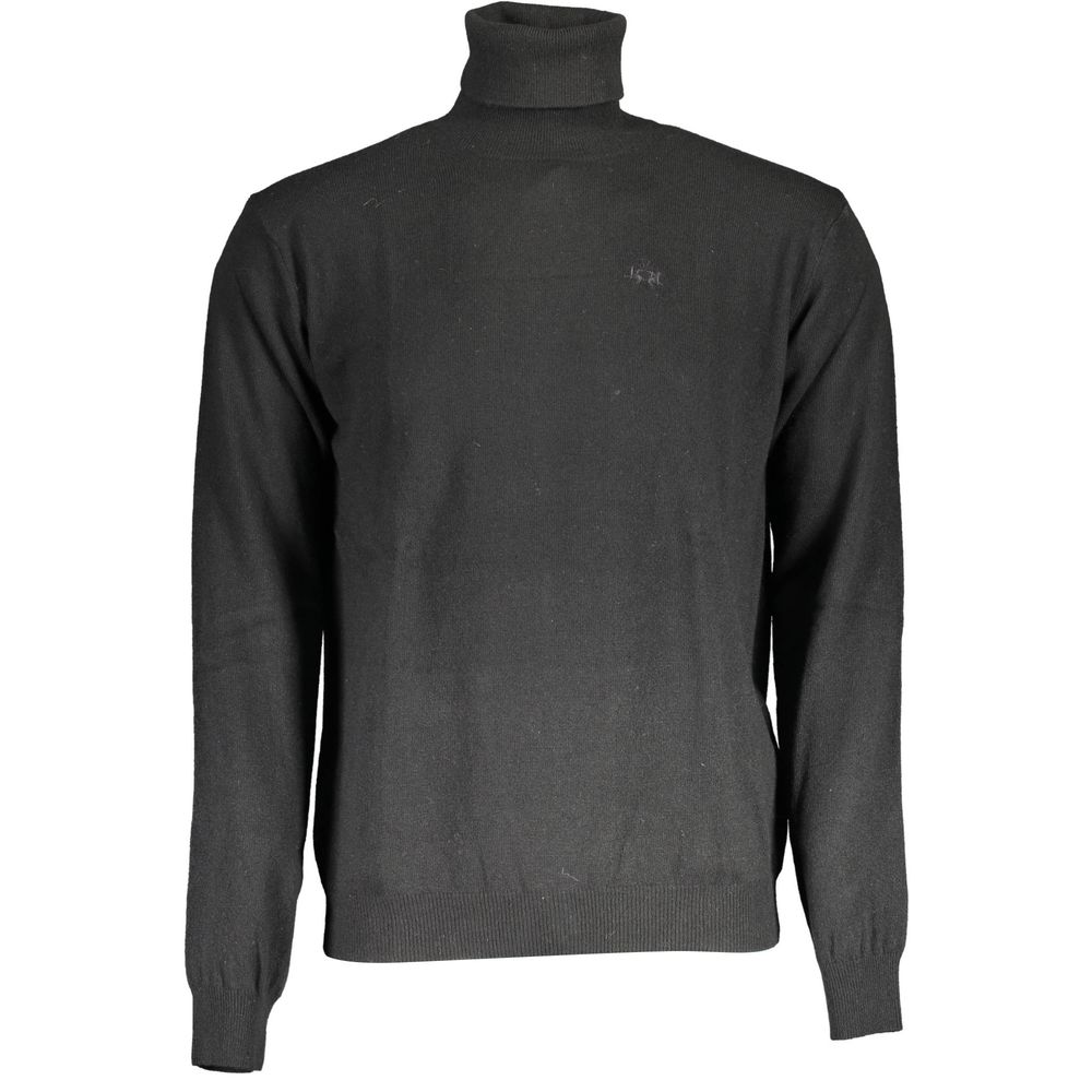 La Martina Nero Wool Men Sweater