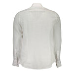 La Martina White Linen Men Shirt