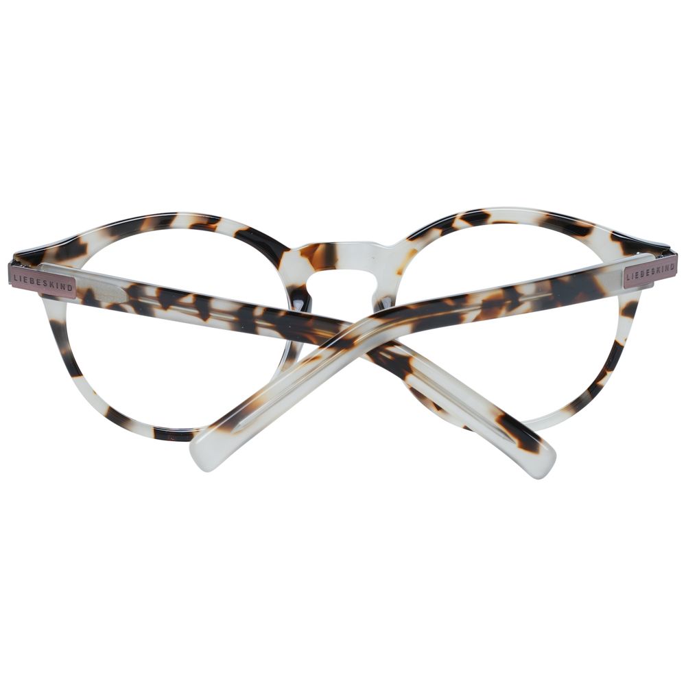 Liebeskind Gray Plastic Frames, stylish unisex eyewear with clip-on option, measures 49/22/137mm, durable grey plastic material, trendy design.