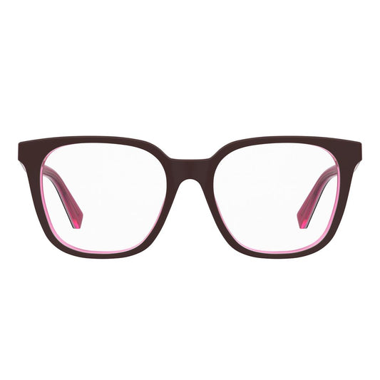 Love Moschino Burgundy Acetate Frames MOL590-LHF front view