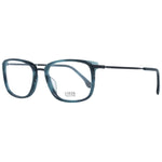 Lozza Turquoise Men Glasses Frame with rectangle full-rim and plastic material.