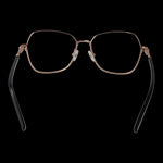 MARCIANO BY GUESS MOD. GM0380 55005 eyeglasses for ladies with gold frames and black temples, front view on black background