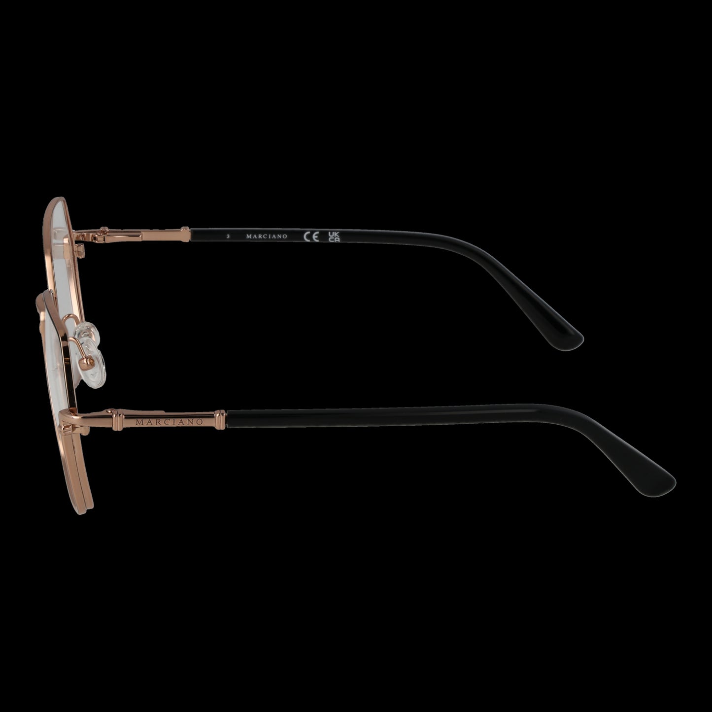 Side view of MARCIANO BY GUESS MOD. GM0380 55005 lady's eyeglasses