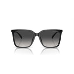 Front view of MICHAEL KORS MOD. CANBERRA MK 2197U sunglasses for women in black acetate frame.