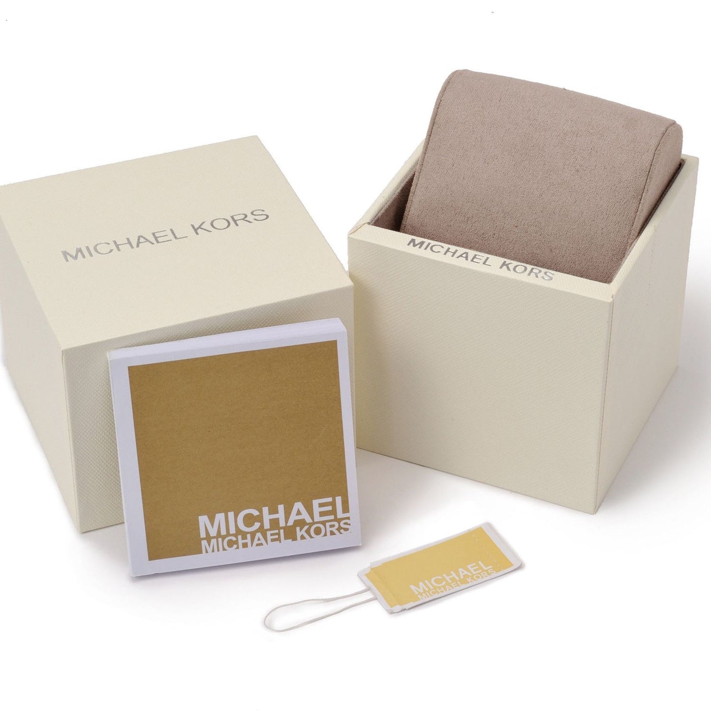 MICHAEL KORS WATCHES Mod. MK7465 official packaging box for lady's 38 mm wristwatch.