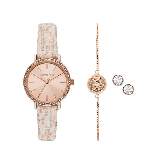 MICHAEL KORS Mod. ADDYSON Special Pack + Bracelet + Earrings Lady,READY STOCKED WATCHES,Wristwatch