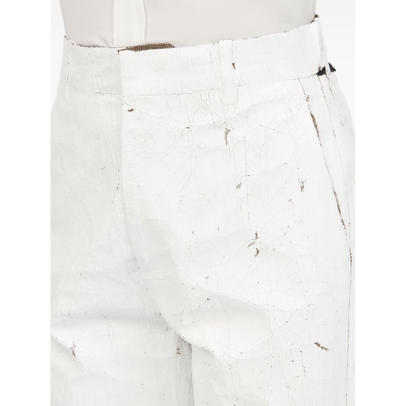 MM6 Maison Margiela Trousers White