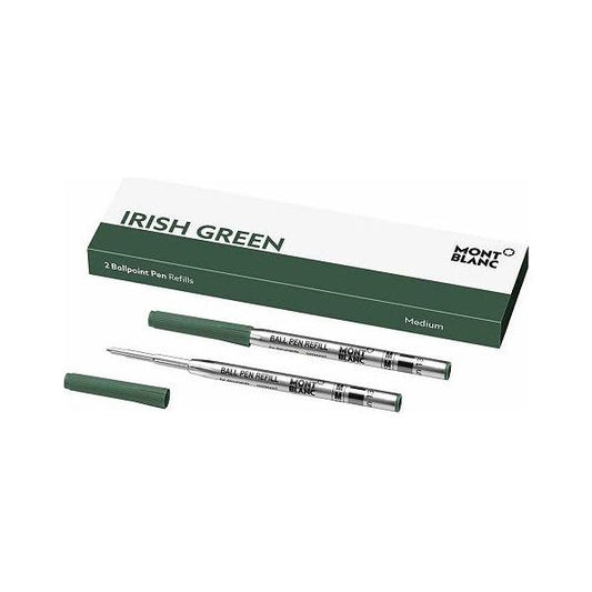 MONTBLANC Mod. IRISH GREEN - BALLPOINT PEN REFILLS - MEDIUM - 2 PCS Accessories,Category-Accessories,Men,PENS,Refill