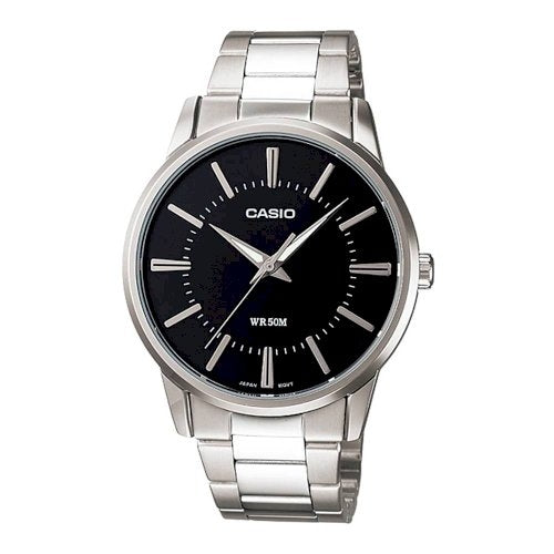 CASIO COLLECTION wristwatch, 40mm alloy case, water resistant 5 ATM, stainless steel bracelet, quartz movement. Official packaging.