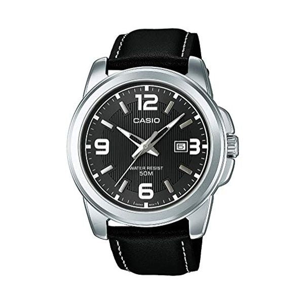 CASIO COLLECTION Mod. BOLD DATE - LEATHER. BLACK-0