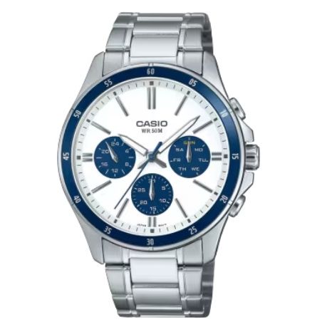 CASIO COLLECTION Mod. MULTIFUNCTION CALENDAR - WHITE & BLUE PANDA-0