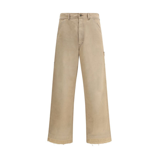 Margiela Beige Cotton Casual Pants