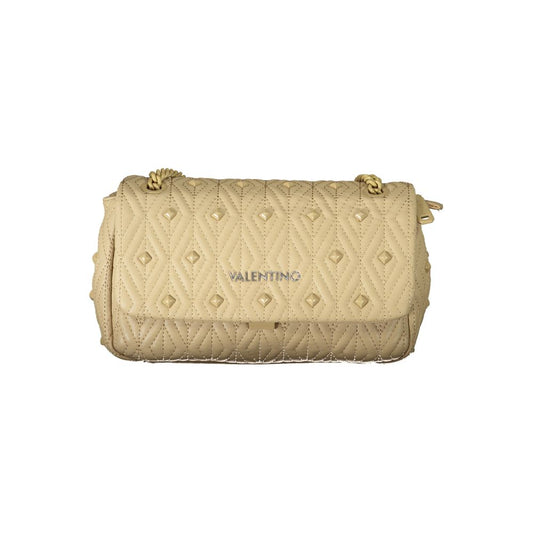Mario Valentino Beige Polyurethane Women Shoulder Bag