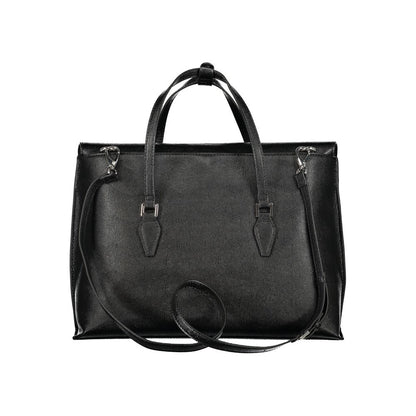 Mario Valentino Black Polyurethane Women Handbag