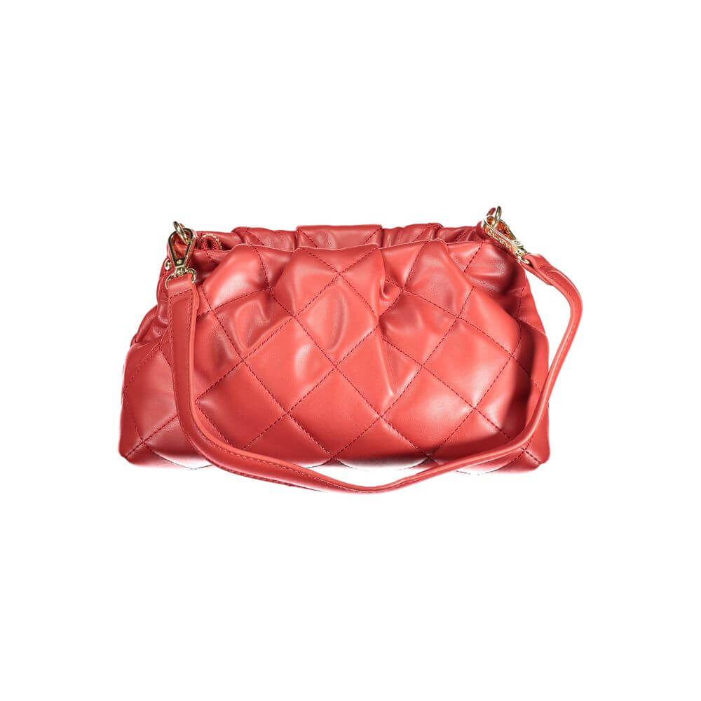 Mario Valentino Red Polyethylene Handbag with removable shoulder strap and zip closure
