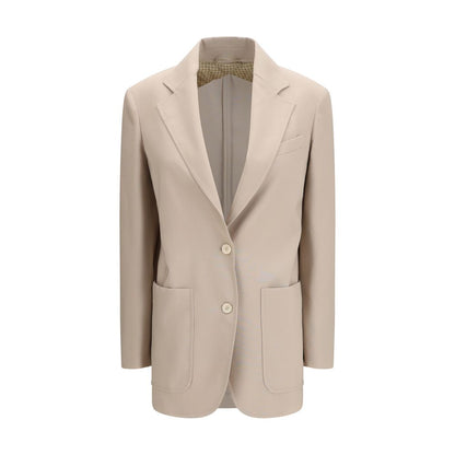 Max Mara Beige Fleece Wool Blazer 1728,72470364320,Beige,Blazers - Suits & Blazers - Clothing,Clothing,IT38 | S,Max Mara,New with tags,Suits & Blazers - Clothing,Women