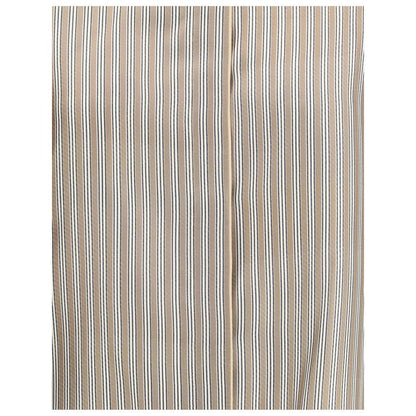 Close-up of fabric detail highlighting the striped pattern of the Max Mara Beige Silk Pattern Shirt.