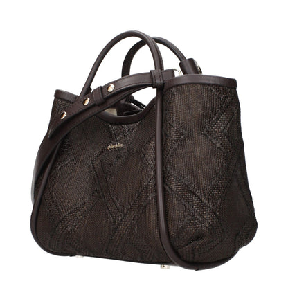 Max Mara Brown Raffia Handbag
