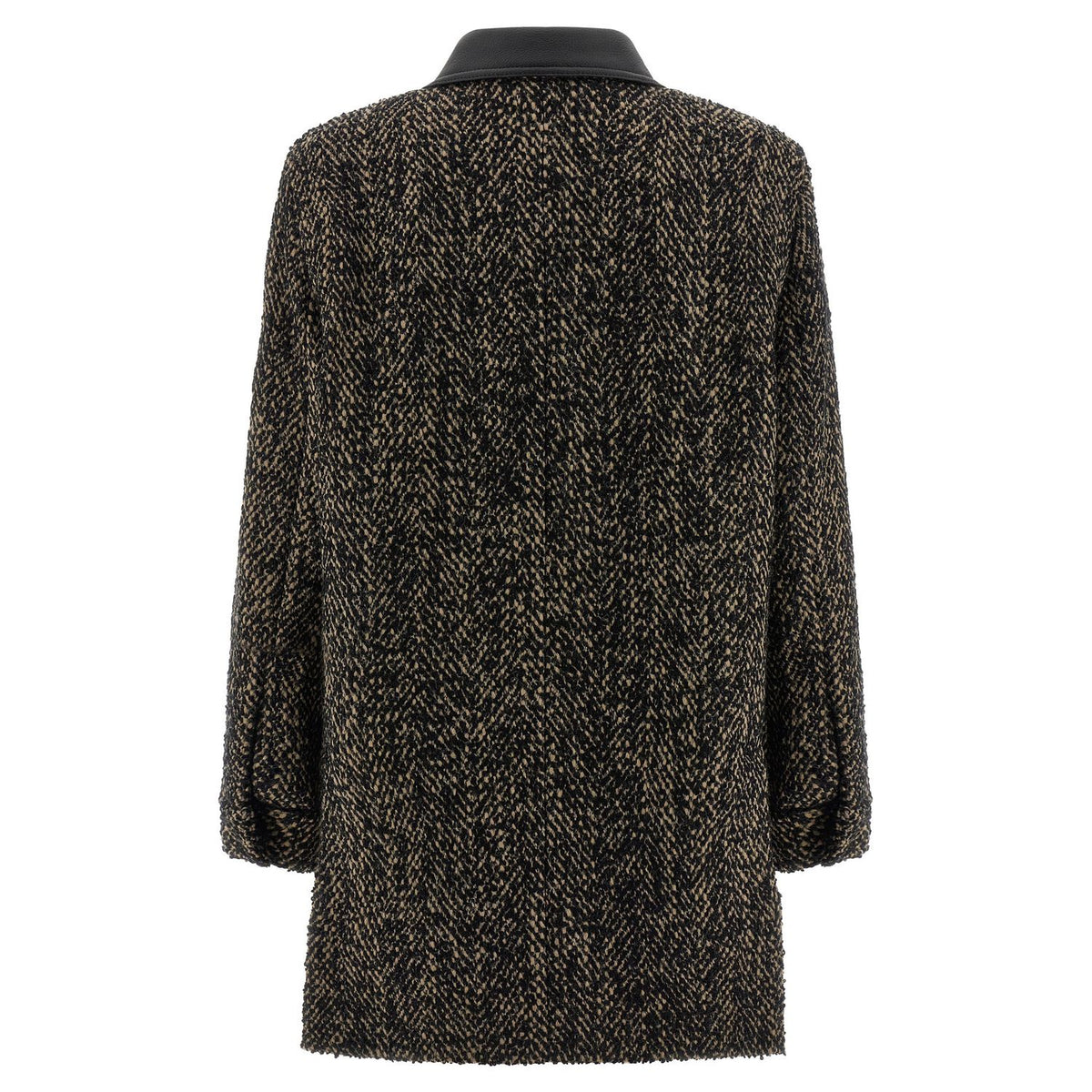 Max Mara Multicolor Virgin Wool Shell Jacket
