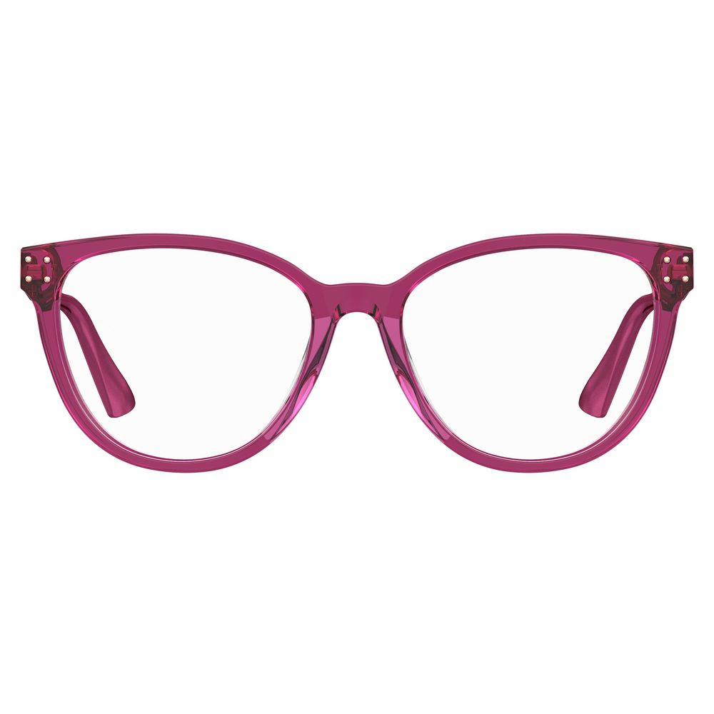 Moschino Fuchsia Acetate Frames for women, stylish design, 54/17/140 mm, high-quality acetate material.