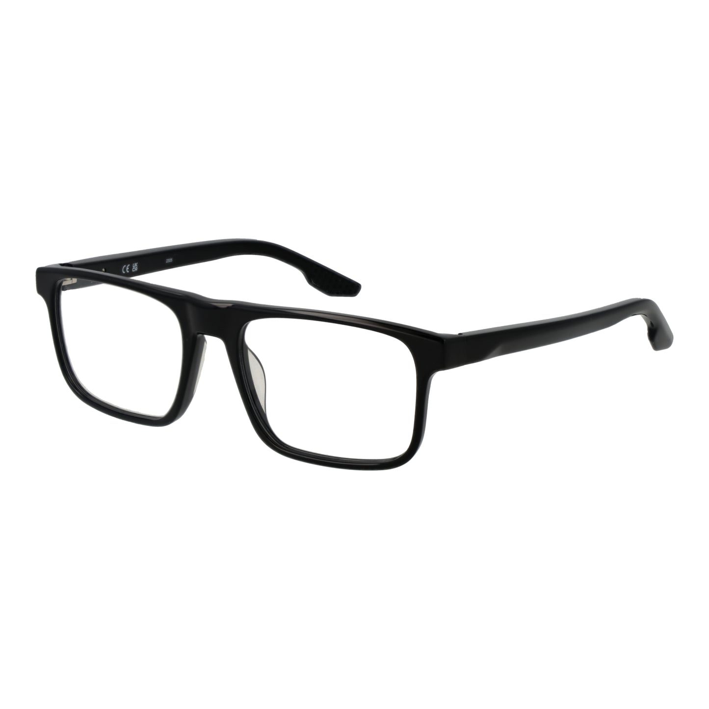 NIKE MOD. NK7161 54001 black gent's eyewear showcased against a white background, highlighting the sleek design and modern frame.