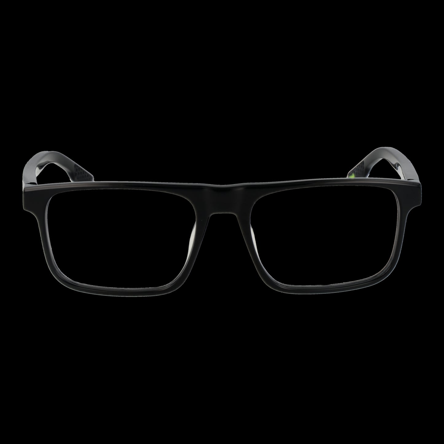 Front view of NIKE MOD. NK7161 54001 black frame glasses for gents against black background
