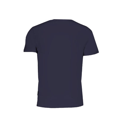 Napapijri Blue Organic Cotton Men T-Shirt