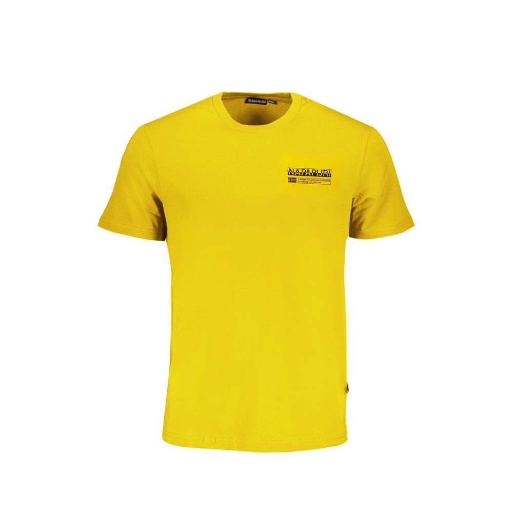 Napapijri Giallo Organic Cotton Men T-Shirt
