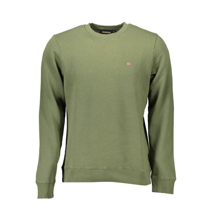 Napapijri Verde Cotton Men Sweatshirt