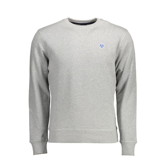 North Sails Grigio Cotton Men Sweatshirt North Sails