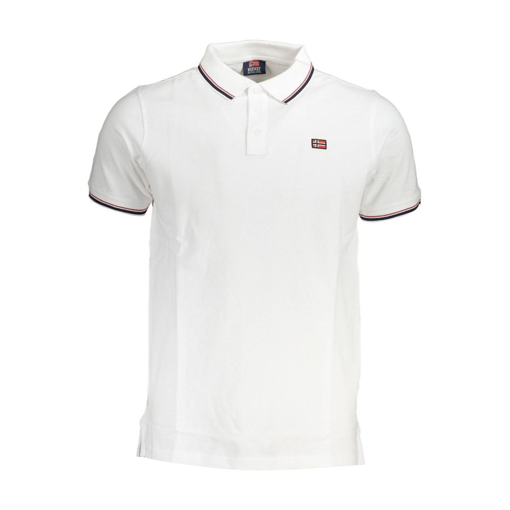 Norway 1963 Bianco Cotton Men Polo