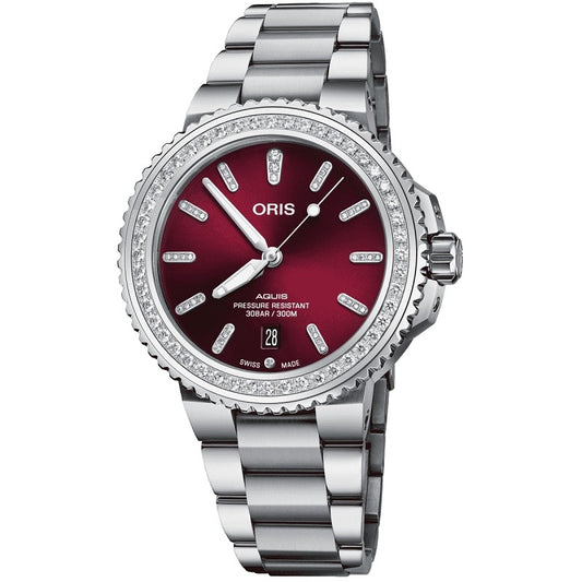 ORIS MOD. AQUIS DATE DIAMONDS WATCHES