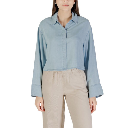 Only Light Blue Lyocell Blouse