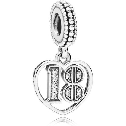 PANDORA JEWELRY Mod. 18TH CELEBRATION DANGLE CHARM