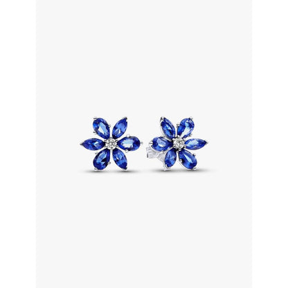 PANDORA JEWELRY Mod. SPARKING BLUE HERBARIUMCLUSTER STUD EARRINGS