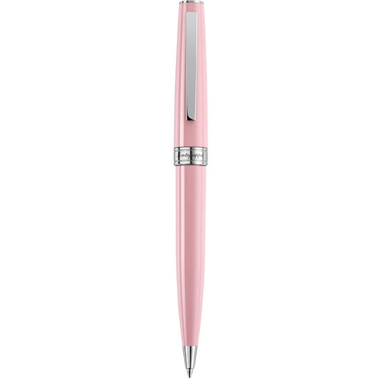 PINK PENNE MONTEGRAPPA MOD. ISA1RBAS ballpoint pen with silver trim and clip