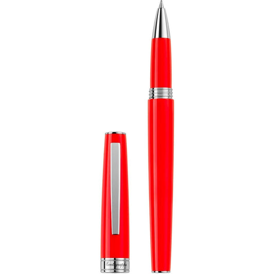 PENNE MONTEGRAPPA MOD. ISA1RRAR_1 sleek red pen with cap and metallic accents
