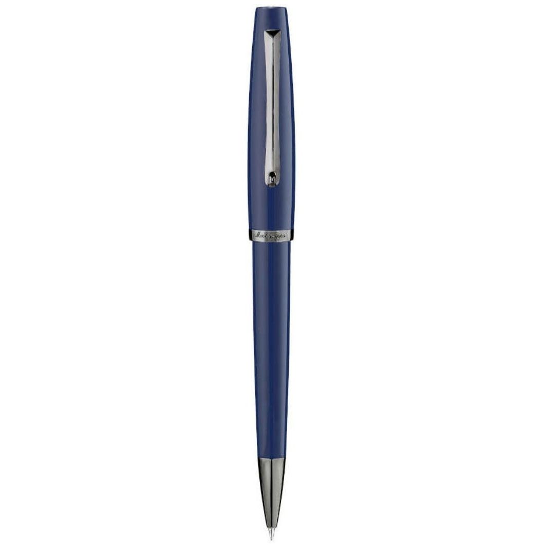 PENNE MONTEGRAPPA MOD. ISMANBIB_9 sleek blue pen with silver details.